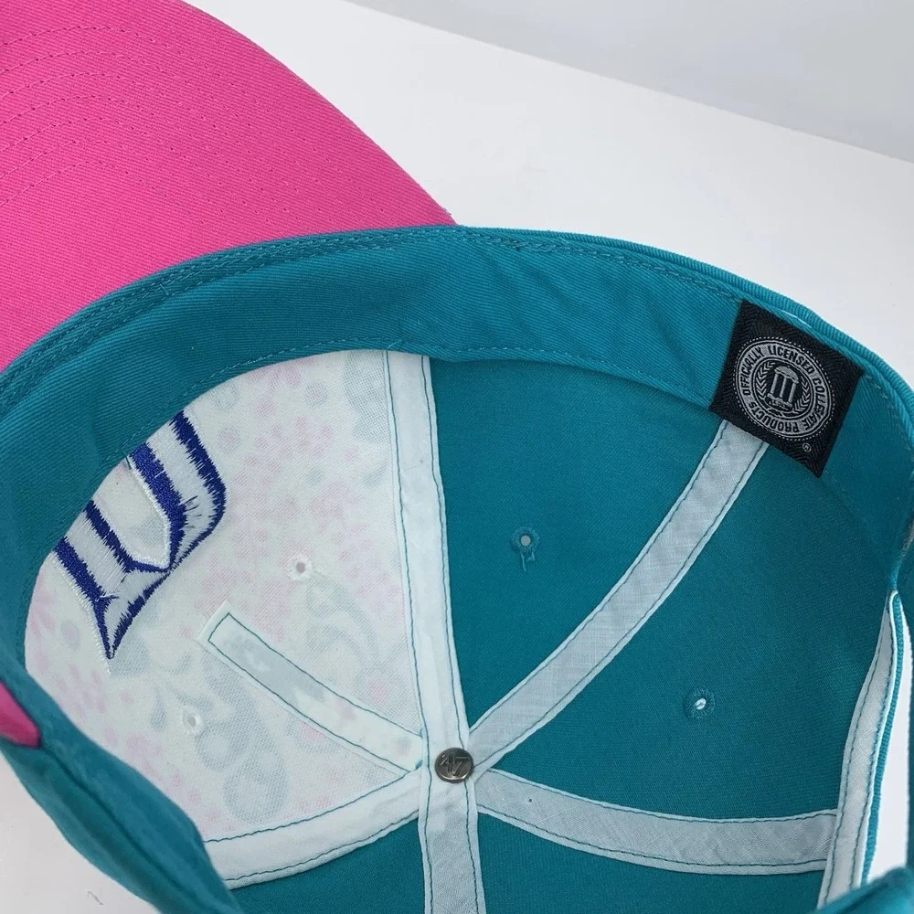 Duke Blue Devils YOUTH Hat Teal Pink Adjustable '47 Kids Baseball Cap